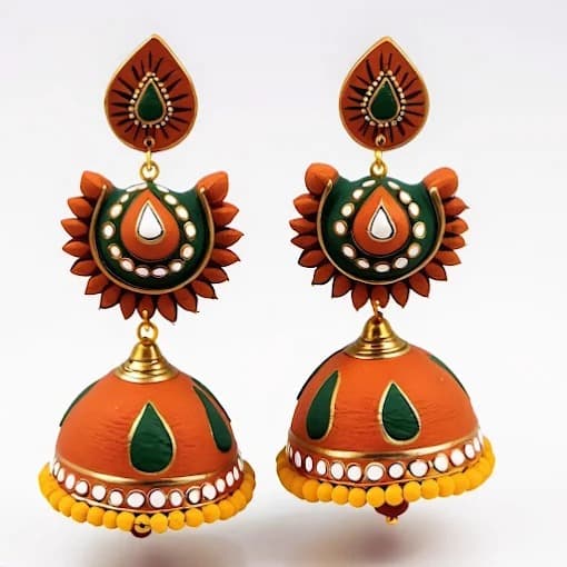 Terracotta Jhumka Earrings