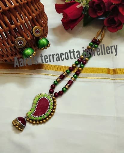 Terracotta Beaded Necklace Set