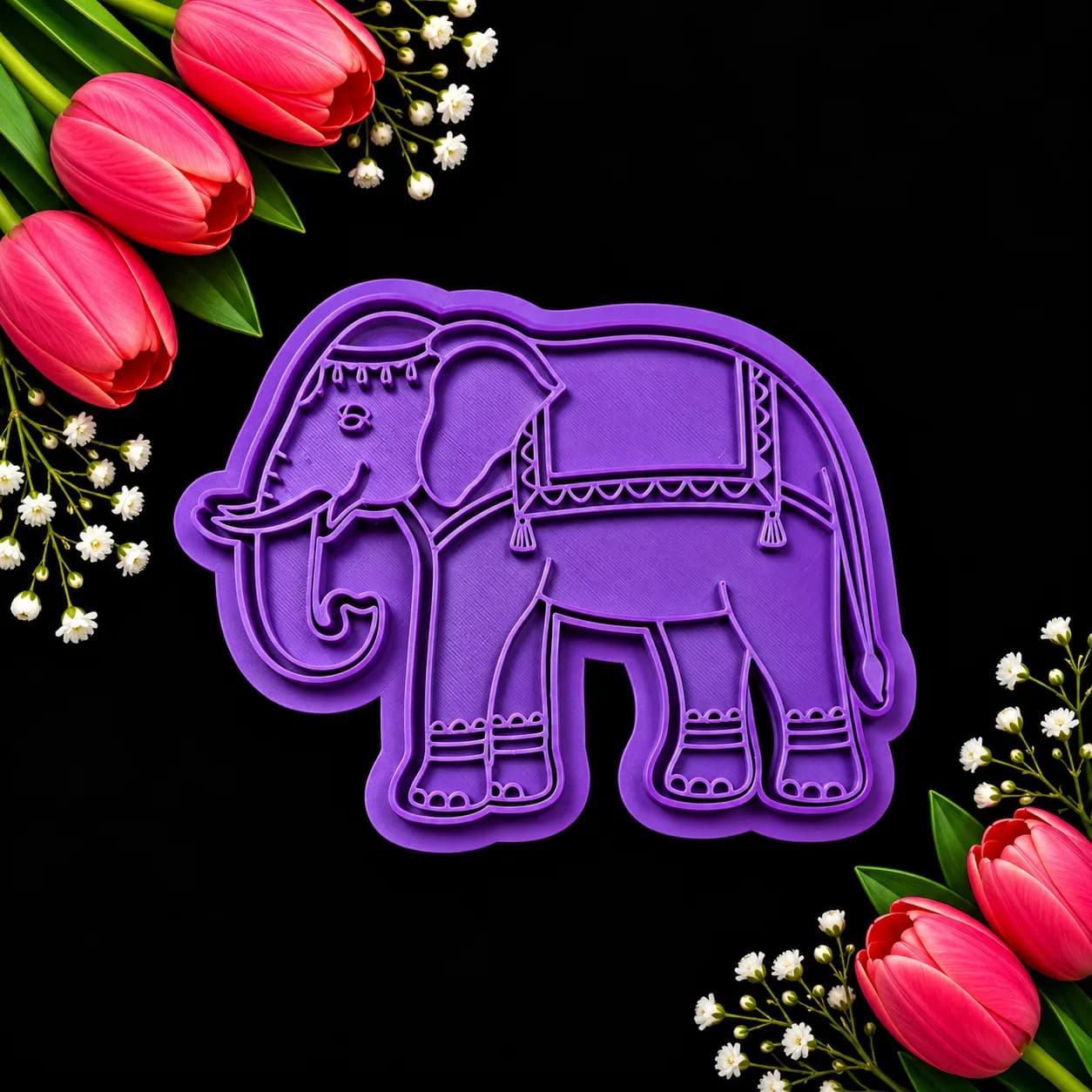 Elephant Cutter with Stamp